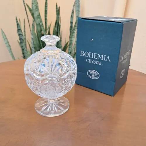 Bomboniere Cristal Tcheco - Bohemia - NOVA, na caixa!