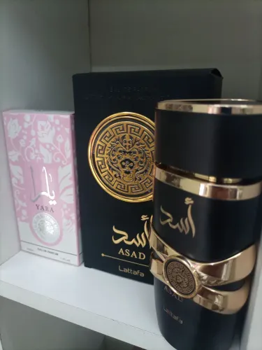 PERFUME IMPORTADO ÁRABE LATTAFA ASAD BLACK, GANHE UM YARA ROSE DE 50 ML 
