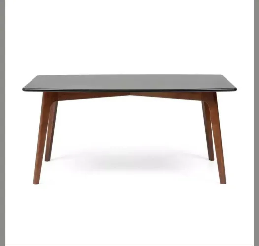 Mesa de Jantar 6 Lugares em Madeira Maciça e MDF - Artemobili