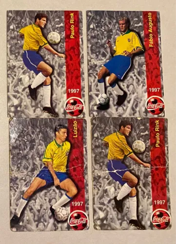 Cards futebol Coca-Cola 