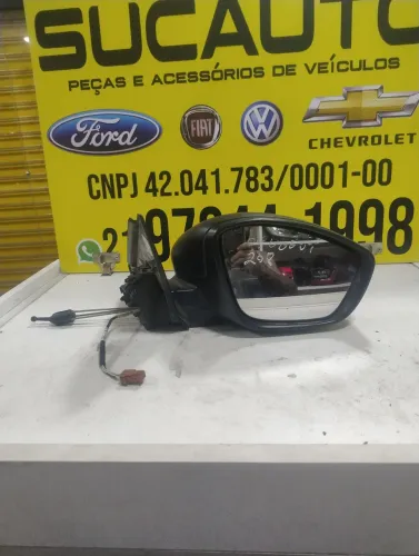 retrovisor do Peugeot 208 2021 a 2025 manual com seta