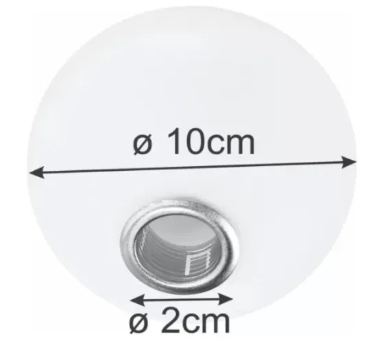 Globo Vidro 10cm Bolinha G9 Jabuticaba P/ Luminária Lustre Branco