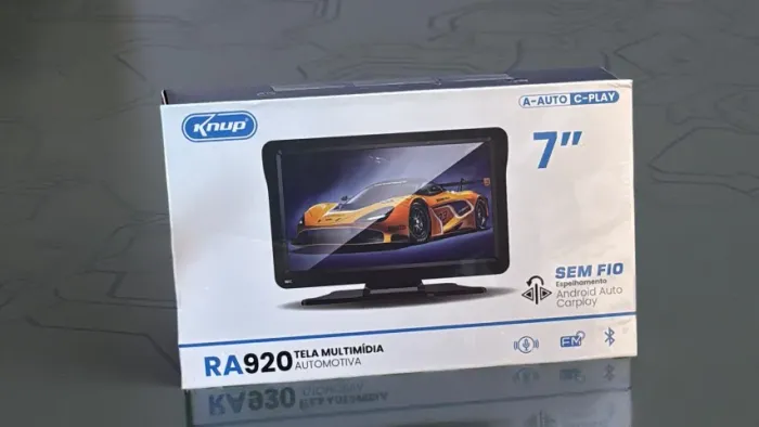 Tela Multimídia Automotiva 7" Knup KP RA920 - Sem Fio - Android Auto e Apple Carplay