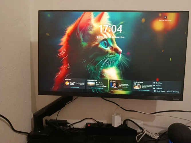 Monitor Samsung T350 27 polegadas 75hz + Braço Articulado ELG F80N