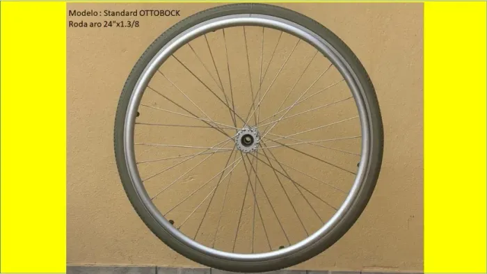 Rodas com pneus para cadeira de rodas