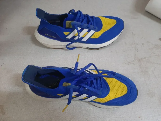 Adidas Ultraboost 21 Azul e Amarelo n° 43
