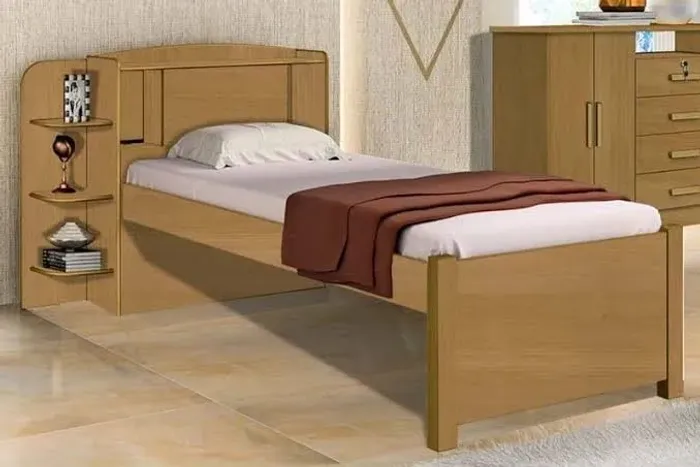 Cama solteiro milênio com baú - ENTREGA HOJE !!!