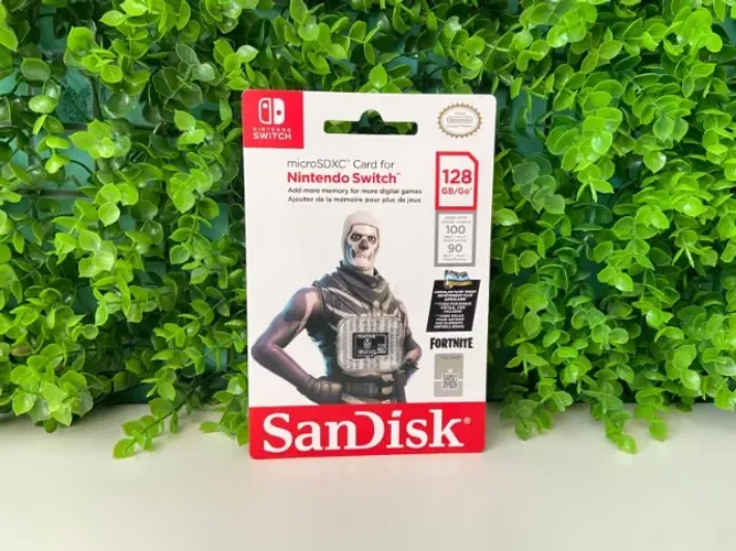 Cartão Micro SD SanDisk, Nintendo Switch 128GB 100Mbs - ORIGINAL