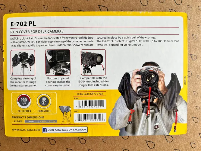 Capa de chuva para DSLR KATA (Nova)
