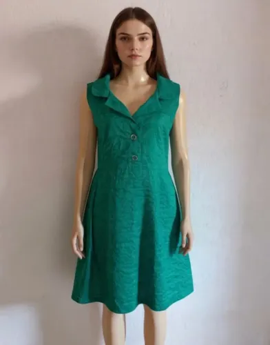 13_Vestido evasê / festa -- Gina Campos, Tam 46