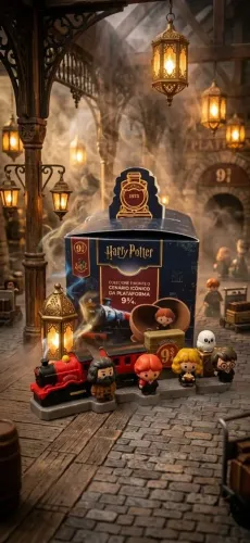 Coleção Completa Harry Potter Cacau Show - Plataforma 9¾