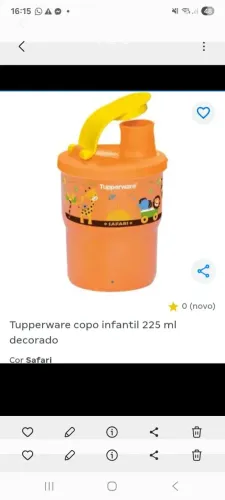 Copo infantil tupperware original