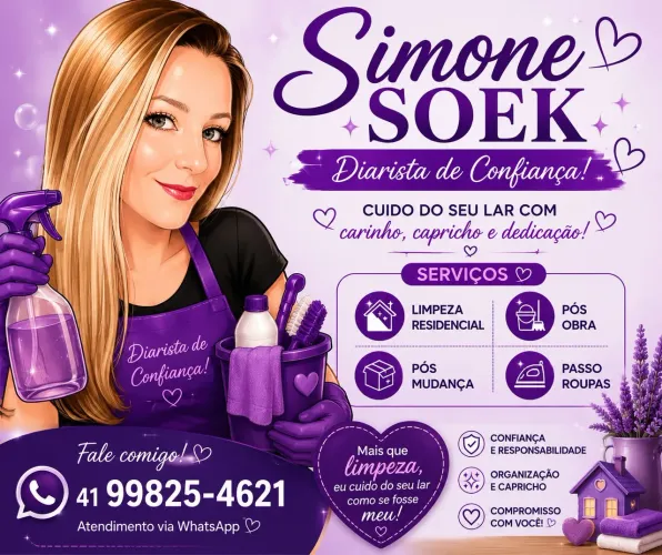Diarista de confiança 