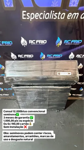 Ar condicionado Consul 12.000btus convencional usada com garantia