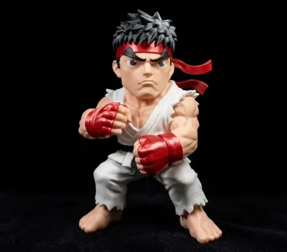 Action Figure Ryu Street Fighter - Impressão 3D Colecionável