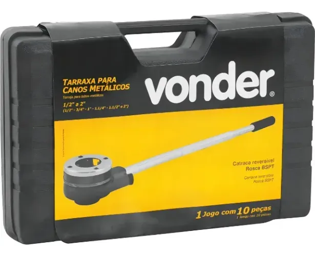 Rosqueadeira manual com tarraxa catracada 1/2 A 2 polegadas VONDER