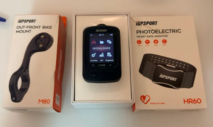 Kit IGPSPORT - Ciclocomputador+Cinta+Suport R$ 700,00