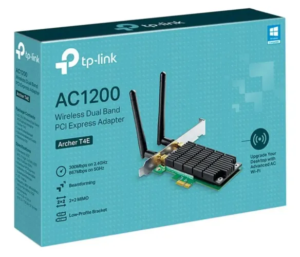Adaptador de Rede, Placa Wi-Fi TP-Link Archer AC1200 Dual Band