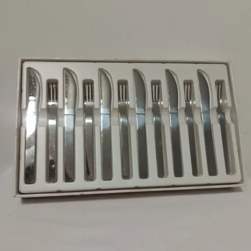 Jogo 12 Mini Talheres Sobremesa Empório Riva Inox na Caixa
