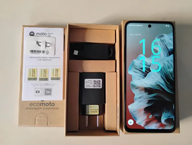 Moto G35 5G - 256 GB - 8+4 GB RAM - NFC<br>E56GB 8+ 4GB RAM (Novo) Em 5x no Cartão sem juros.