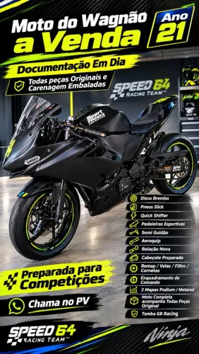 Moto Kawasaki Ninja 400 Preparada