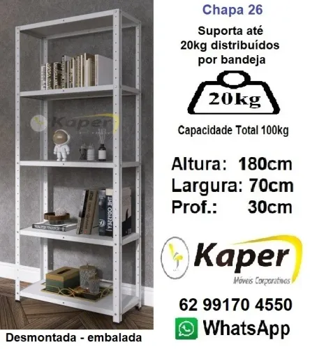 Estante de Aço ( produto novo ) Desmontado - embalado - Promoção