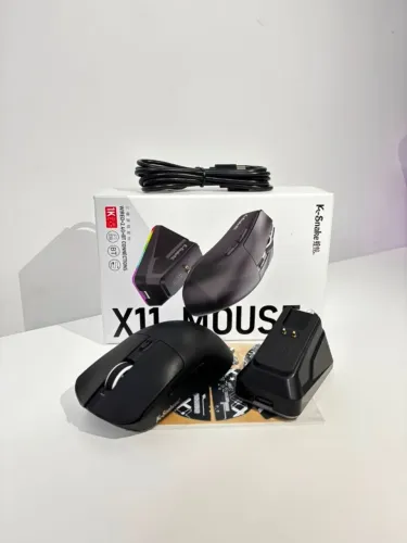 Mouse Sem Fio K-Snake - Branco/Preto