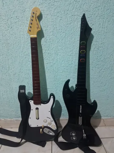 Guitarras Rockband e Guitar Hero