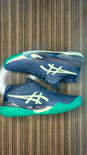Tênis ASICS Gel-Resolution X Saibro - Azul/Verde - tam:40/5