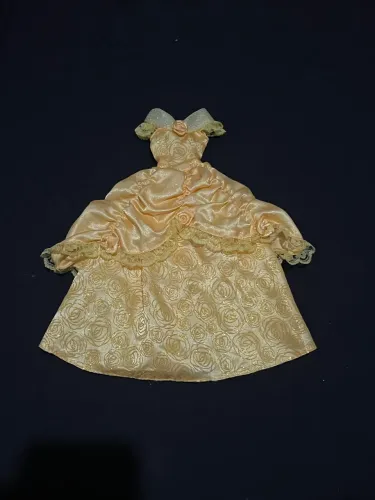 Vestido de boneca Bela e a fera