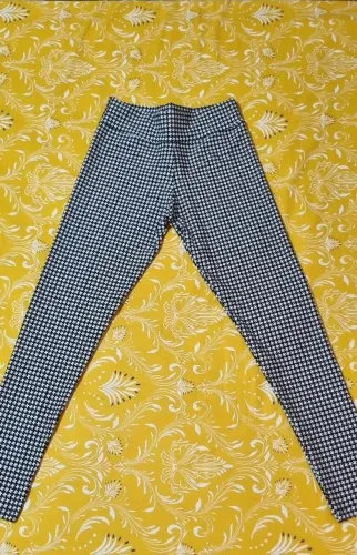 Calça legging estampa azul marinho G nova