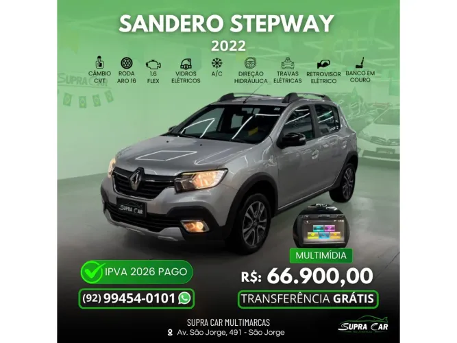 Renault Sandero Stepway Hi-flex 1.6 16V 5P Aut. 2022