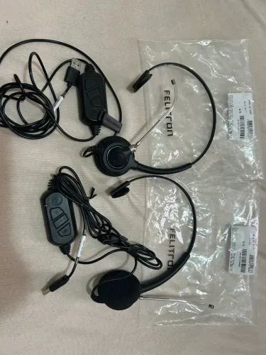 Headset com Microfone USB Tipo C para Atendimento, Home Office e Videoconferências