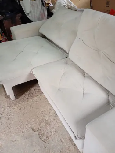 Sofá retrátil e reclinável bem novo entrego