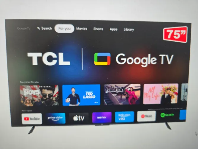 SMARTV TCL 75" SÓ PEÇAS ( TELA QUEBRADA)