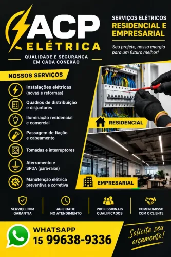 Eletricista residencial e empresarial