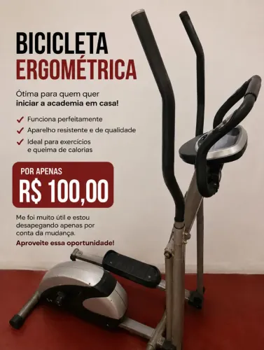 Bicicleta elíptica/ ergométrica