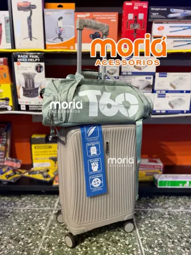 Mala 10kg + Bolsa T60, Kit Bordo