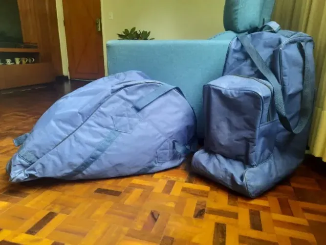 BOLSAS ACOLCHOADAS PARA SELA, BOTAS E CAPACETE DE HIPISMO