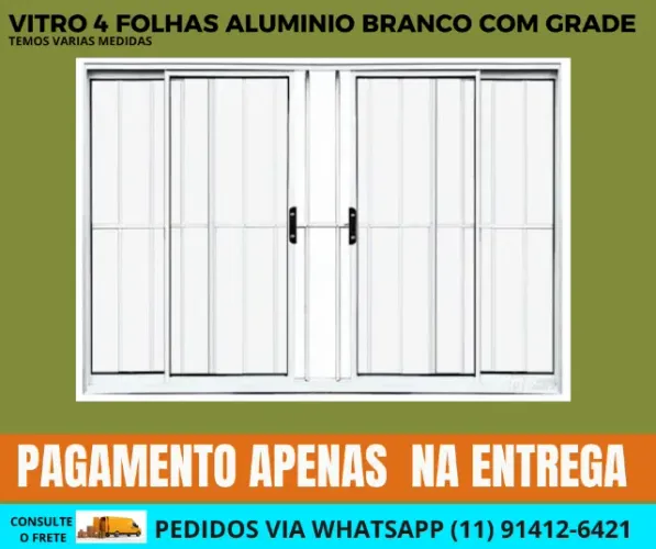vitro cod v55 - de aluminio com grade
