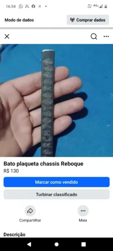 Bato plaqueta chassis para Reboque 