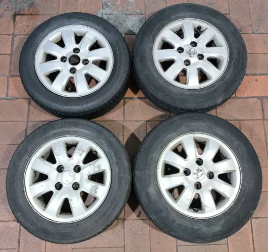 Jogo Roda Liga Leve Aro 14 Peugeot Citroen Ford 4X108 Original Peugeot 207 Original C/Pneu