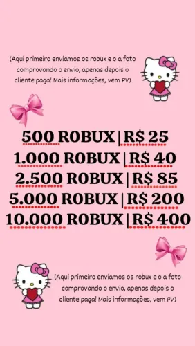 ROBUX por METADE do preço ORIGINAL 