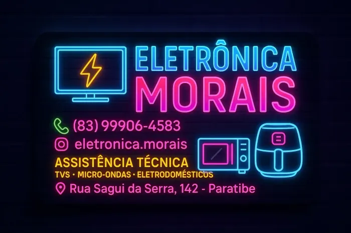Conserto de TV, micro-ondas e eletrodomésticos | ELETRÔNICA MORAIS