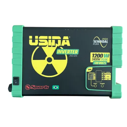 Inversor De Tensão Senoidal Spark Usina Inverter 1200w 24v 120