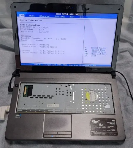 Notebook Positivo Mobile Sim+ 605 | Funcionando, mas leia descrição.