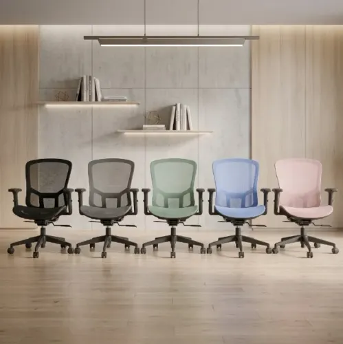 Cadeira Ergonomica Stoel Auris Preta Azul Verde Rosa Cinza Full Mesh Escritorio