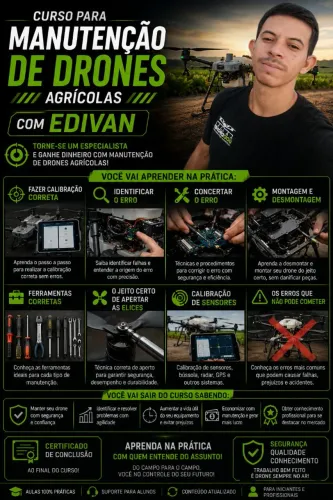 Curso de manutenção de Drones Agricolas