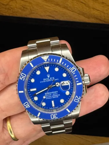 Rolex Submariner Smurf linha clone