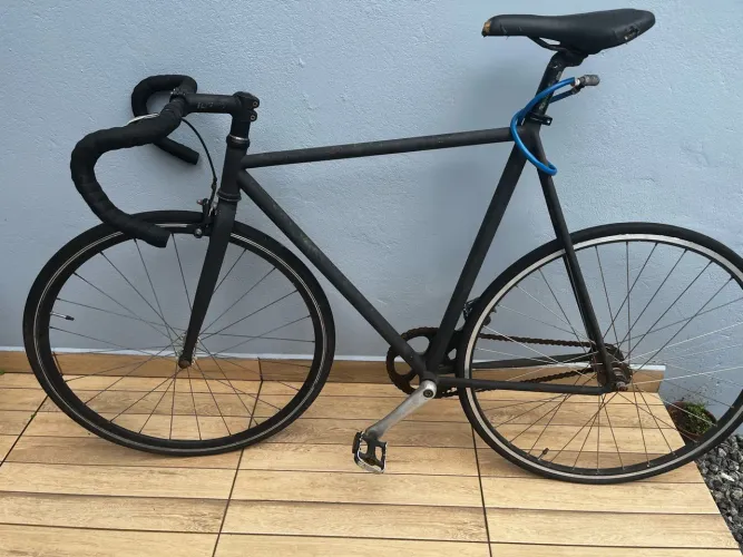 Bike marcha fixa guidão curvado CALOI